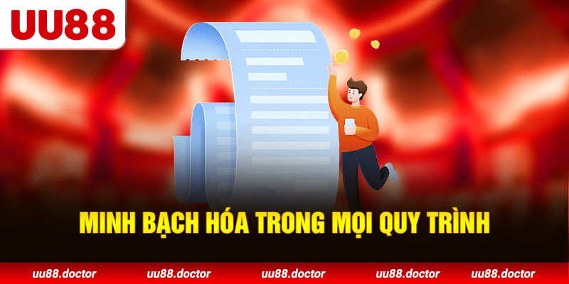 Minh bạch hóa trong mọi quy trình