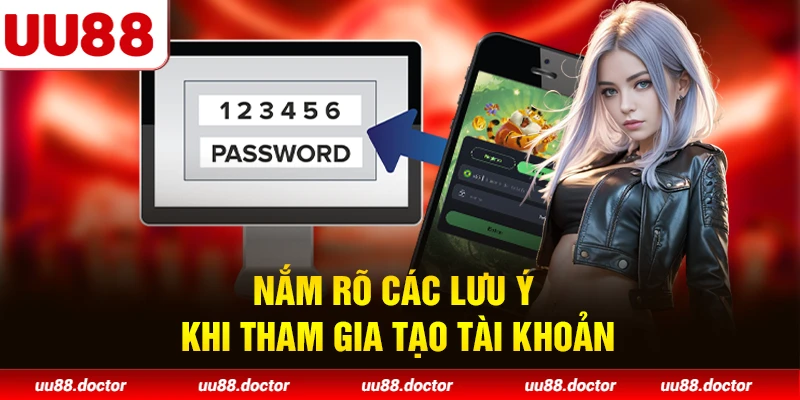 Nắm rõ các lưu ý khi tham gia tạo tài khoản