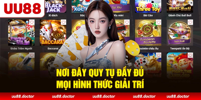 Nơi đây quy tụ đầy đủ mọi hình thức giải trí